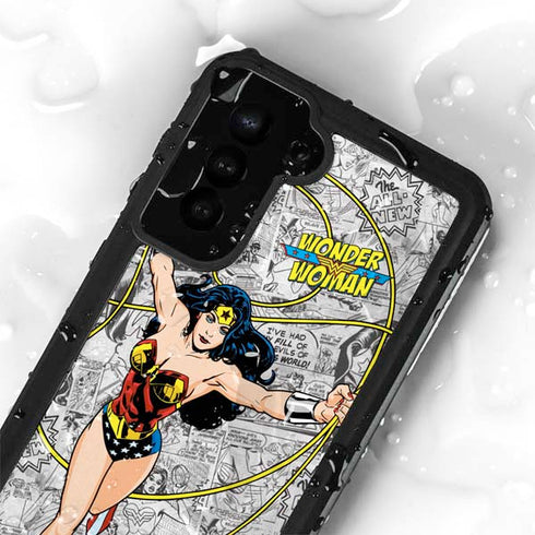 DC Comics Wonder Woman Classic Action Pose Galaxy S24 Plus Waterproof Case